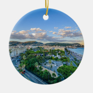 Downtown Nice, France Ceramic Ornament