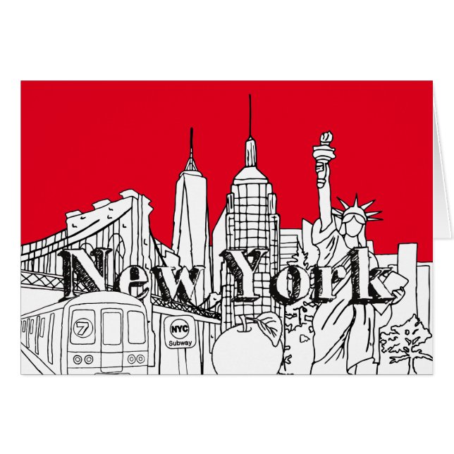 Downtown NYE New York Vacation Souvenirs NYC Gift  (Front Horizontal)