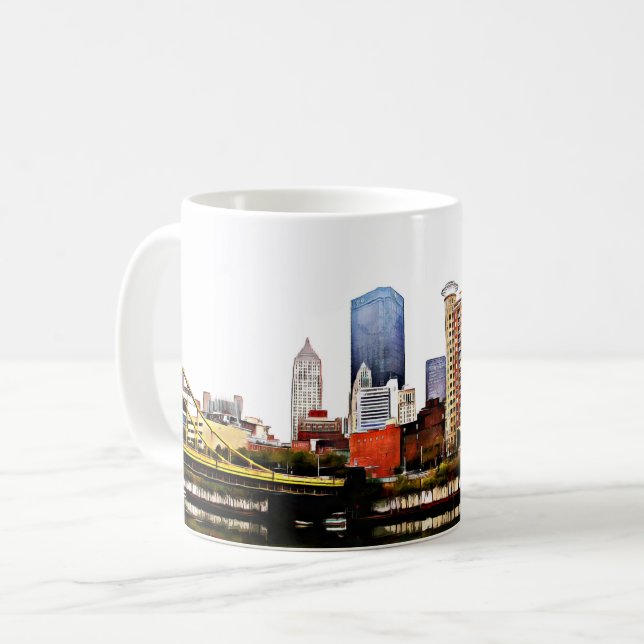 Downtown Pittsburgh Coffee Mug (Front Left)