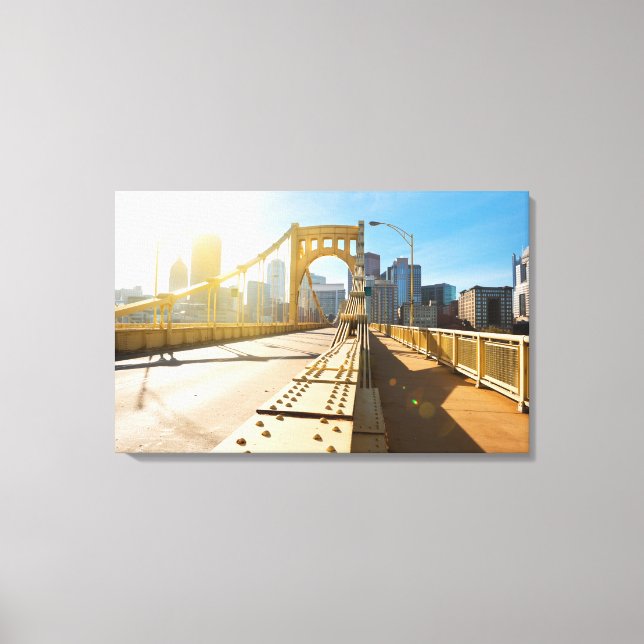 Downtown Pittsburgh Pennsylvania Canvas Print (Front)