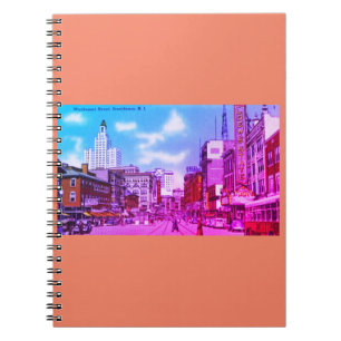 Downtown Providence, RI Vintage Photo Notebook