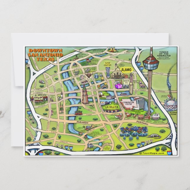 Downtown San Antonio Card (Front)