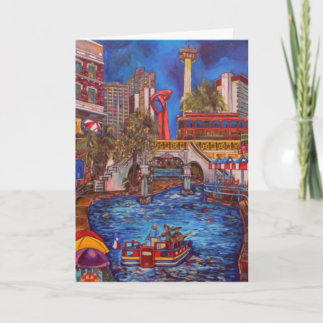 Downtown San Antonio Greeting Card (Front)