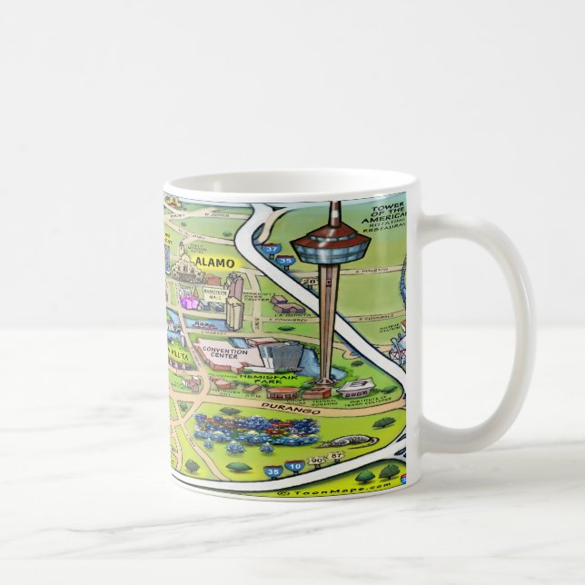 Downtown San Antonio Texas Coffee Mug (Right)