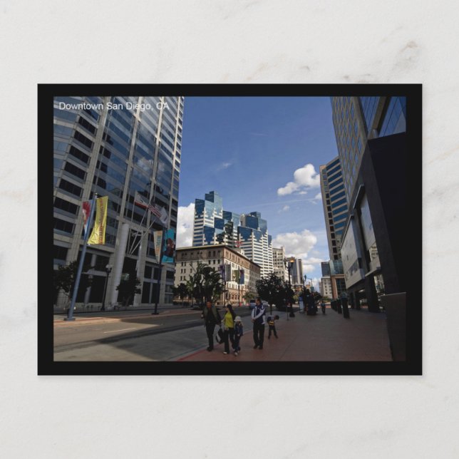 Downtown San Diego CA Postcards (Front)