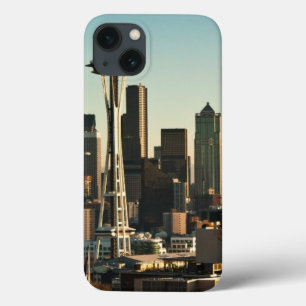 Downtown Seattle skyline and Space Needle iPhone 13 Case