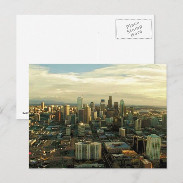 Downtown Seattle Skyline Postcard (Front/Back)
