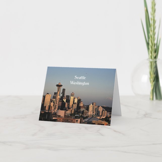 Downtown Seattle, Washington Card (Front)