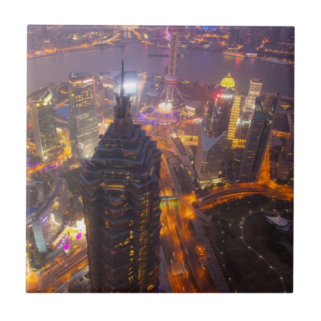Downtown Shanghai City Tile (Front)