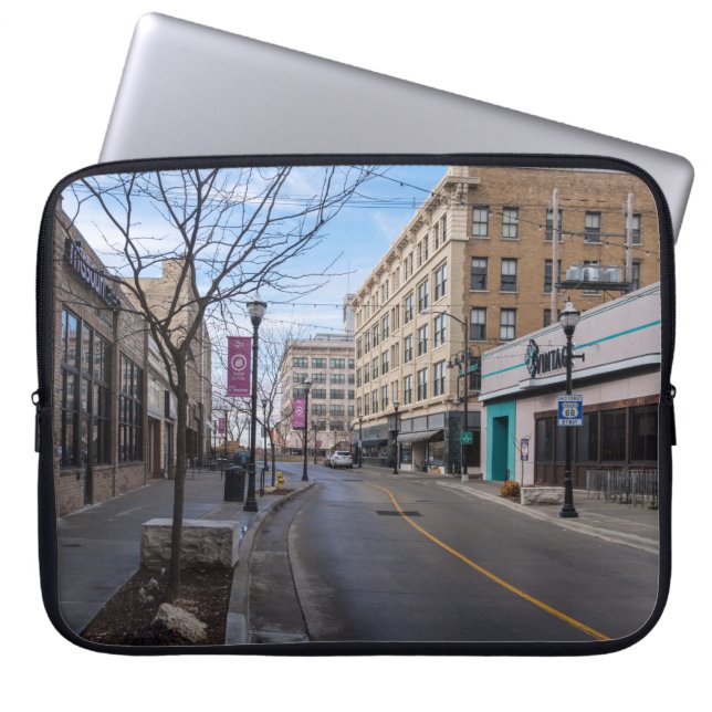 Downtown Springfield Laptop Sleeve (Front)