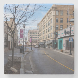 Downtown Springfield Stone Coaster
