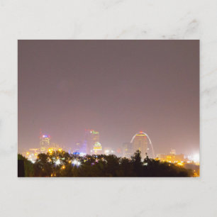 Downtown St. Louis, Missouri at Night Postcard