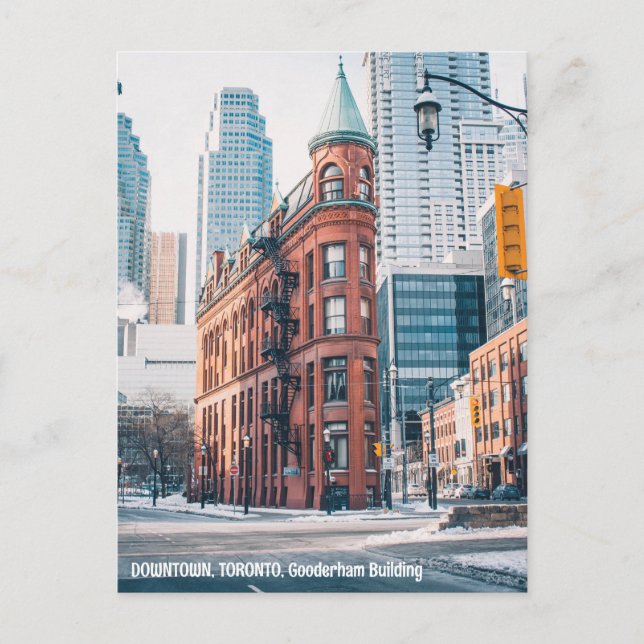 DOWNTOWN, TORONTO, Gooderham Building Postcard (Front)