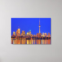 Downtown Toronto skyline at night