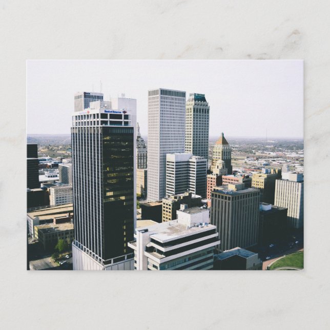 Downtown Tulsa Skyline Postcard (Front)