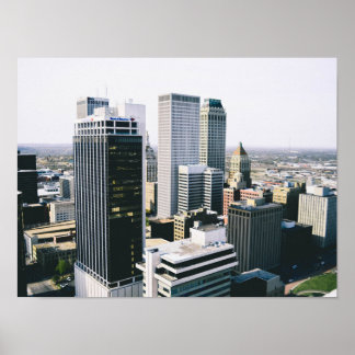 Downtown Tulsa Skyline Poster