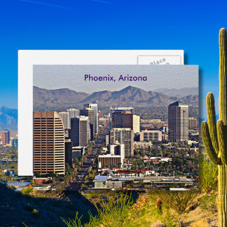 Downtown View of Phoenix, Arizona Postcard