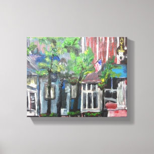 "Downtown Willoughby, Ohio" by Willowcatdesigns Canvas Print