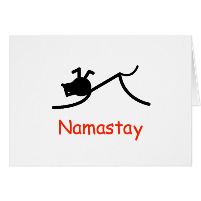 Downward Dog Namastay (Front Horizontal)