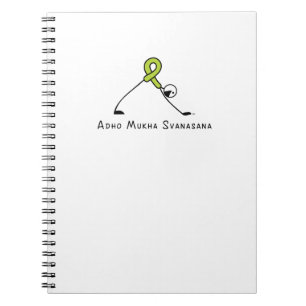 Downward Dog Yoga Stick Figure Notebook