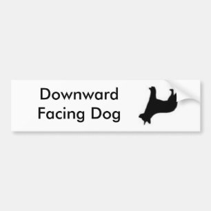 Downward Facing Dog Bumper Sticker