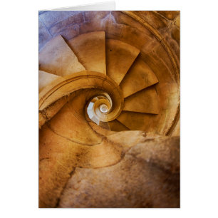 Downward spirl staircase, Portugal