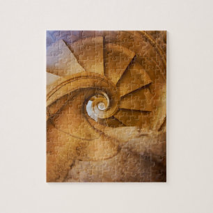 Downward spirl staircase, Portugal Jigsaw Puzzle