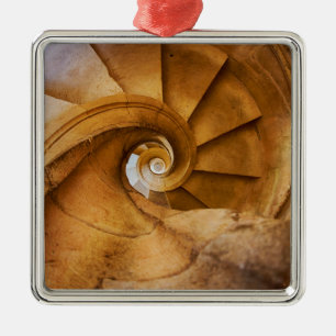 Downward spirl staircase, Portugal Metal Ornament