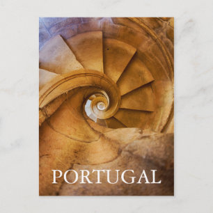 Downward spirl staircase, Portugal Postcard