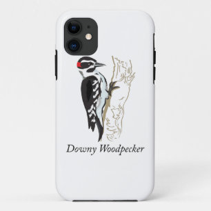 Downy Woodpecker Illustration iPhone 11 Case