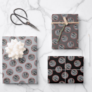 Downy Woodpecker in Winter Original Photograph Wrapping Paper Sheet