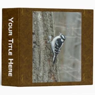 Downy Woodpecker Items Binder