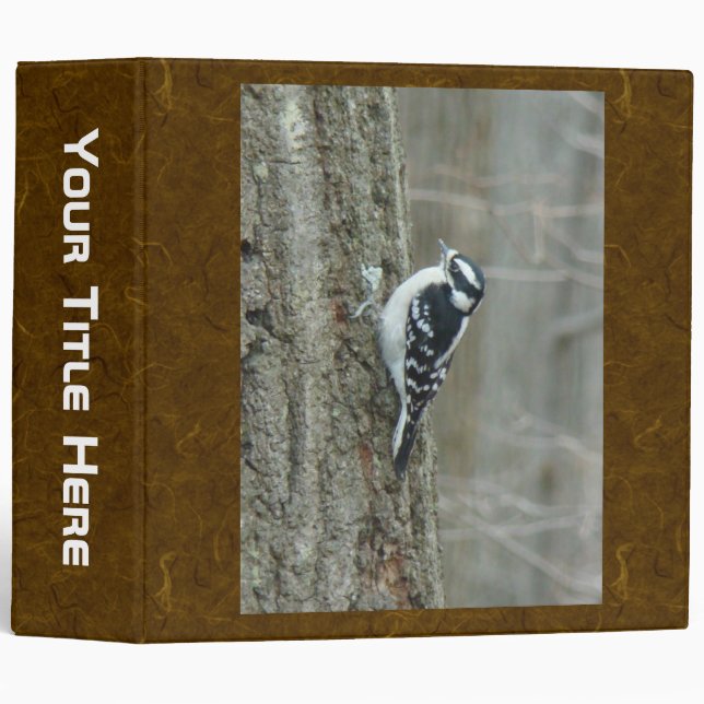 Downy Woodpecker Items Binder (Front/Spine)