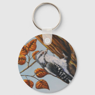 Downy Woodpecker - Keychain