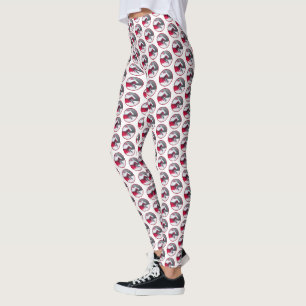 Downy Woodpecker Painting - Original Bird Art Leggings