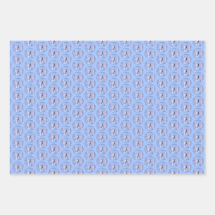Downy Woodpecker Painting - Original Bird Art Wrapping Paper Sheet