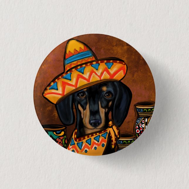 DOXIE    1 INCH ROUND BUTTON (Front)