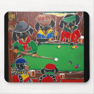 Doxie Billiards Mouse Pad