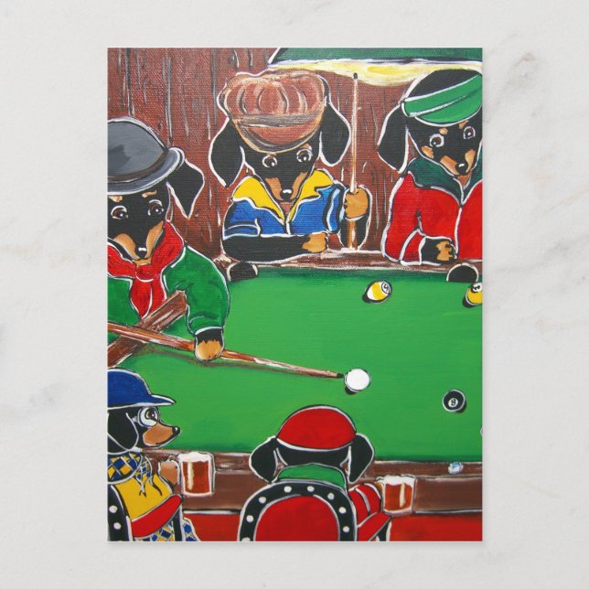 DOXIE BILLIARDS POSTCARD (Front)