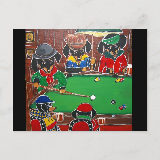 DOXIE BILLIARDS POSTCARD (Front)