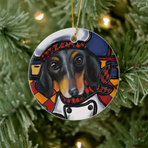 DOXIE CHEF           CERAMIC ORNAMENT