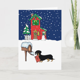 Doxie Christmas Mail Holiday Card