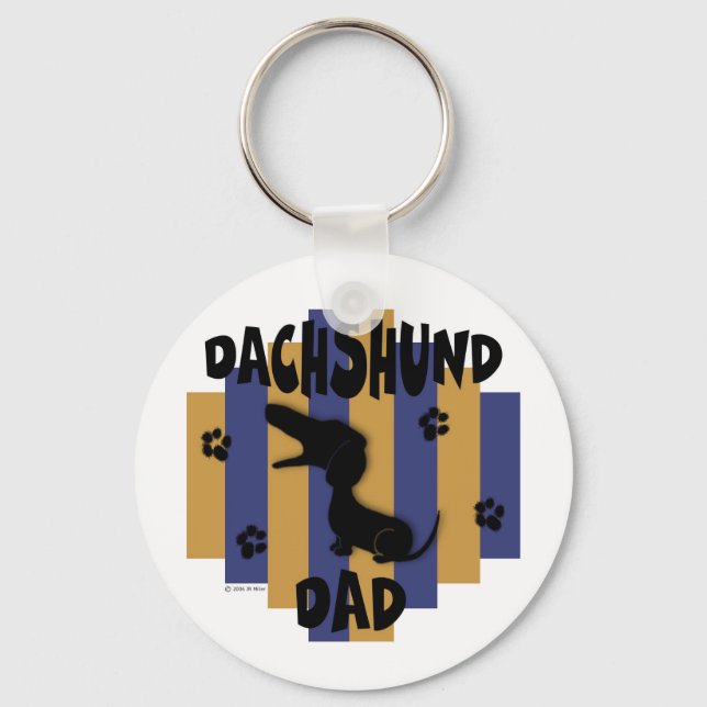 Doxie Dad Keychain (Front)