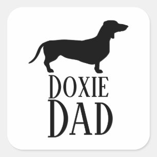 Doxie Dad Square Sticker