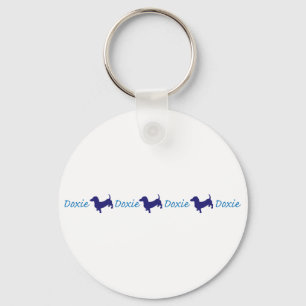 Doxie-Doxie-Doxie - Dachshund Keychain