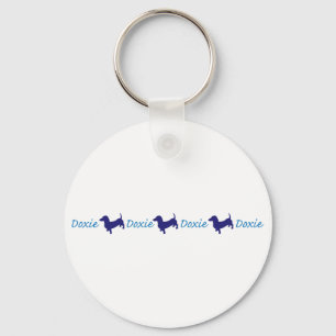 Doxie-Doxie-Doxie - Dachshund Keychain