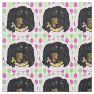 Doxie Easter Fabric