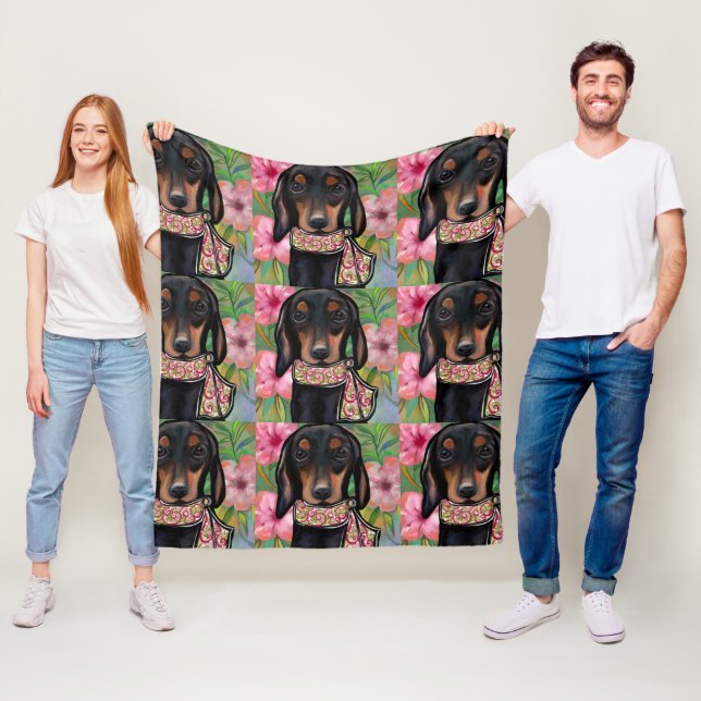 Doxie  fleece blanket (In Situ)