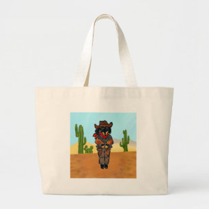 Doxie Gunslinger Large Tote Bag