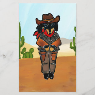 Doxie Gunslinger Stationery